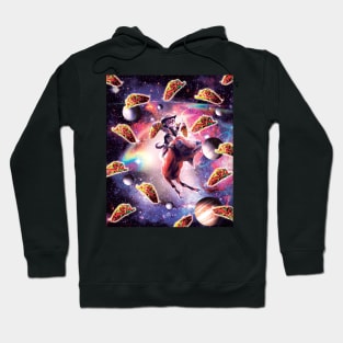 Cowboy Space Cat On Goat Unicorn - Taco Hoodie